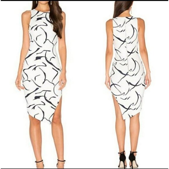 Elliatt S Dress Asymmetrical Dusk Sheath Sleeveless High Neck Evening Party - Picture 14 of 14